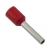 DN01510 red (1.7x10mm) 1.5мм2 красный наконечник трубчатый изолированный