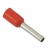 DN01008 red (1.4x8mm) 1.0мм2 красный наконечник трубчатый изолированный